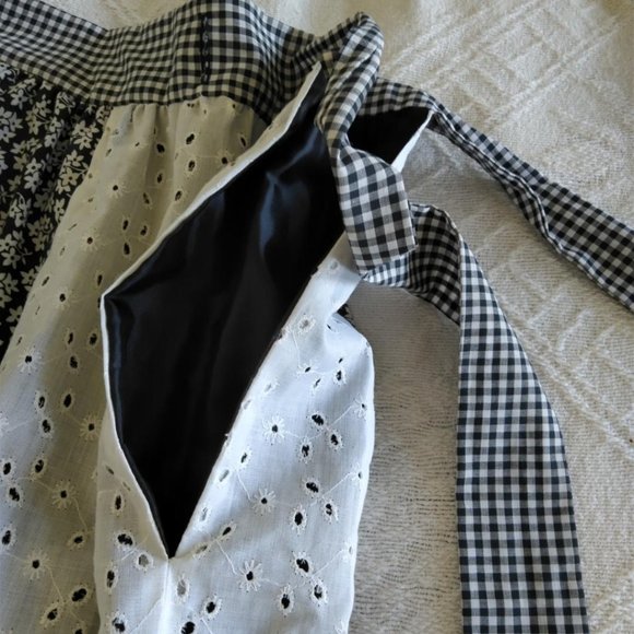 Misses Patchwork Tie-Wrap Skirt 1970s Size 4-6ish - Picture 2 of 7